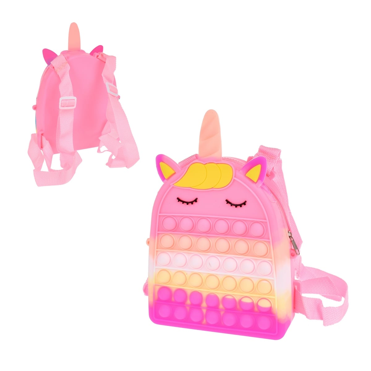 Mochila Unicornio Pop It - Crema