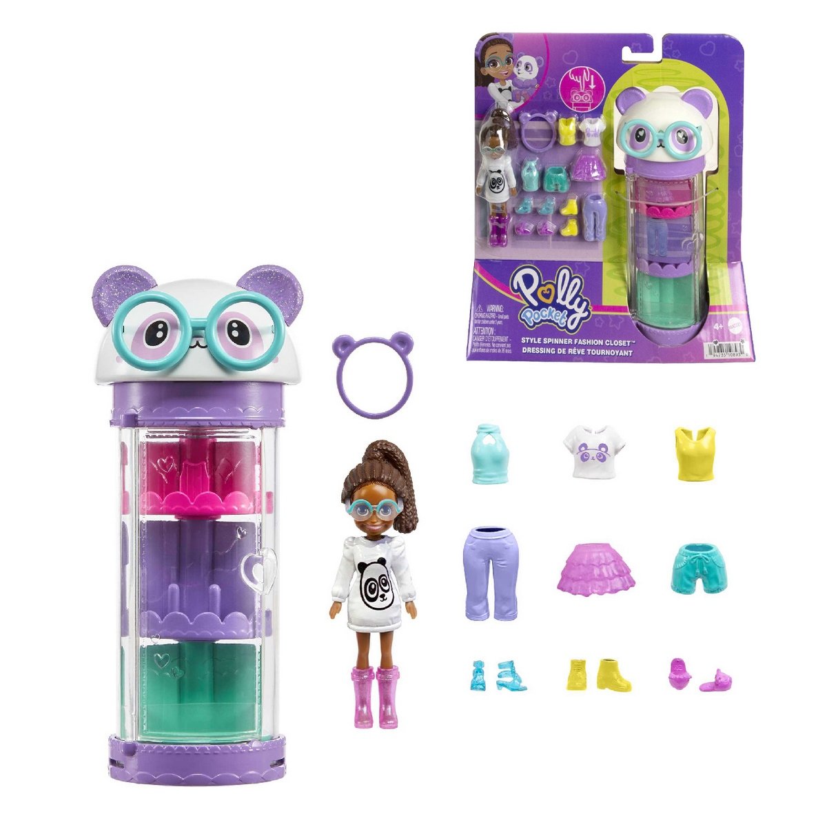 Polly Pocket Tubo De Modas Giratorio - Panda
