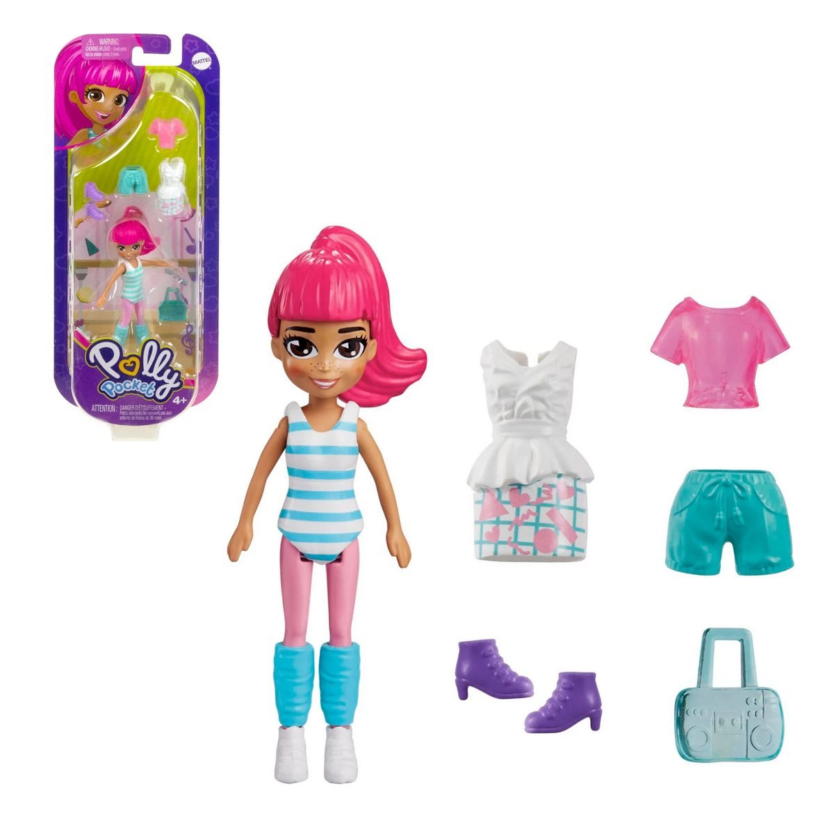Polly Pocket Pequeño Pack De Moda - Fucsia