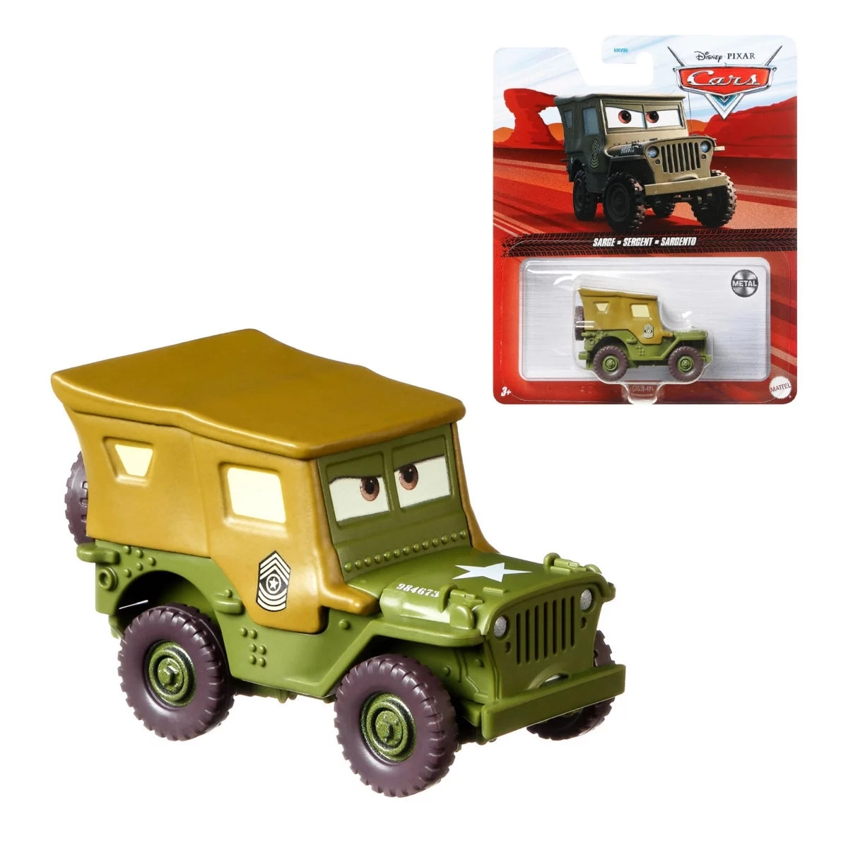 Disney Pixar Cars De Autos Basicos 1:55 - Sargento