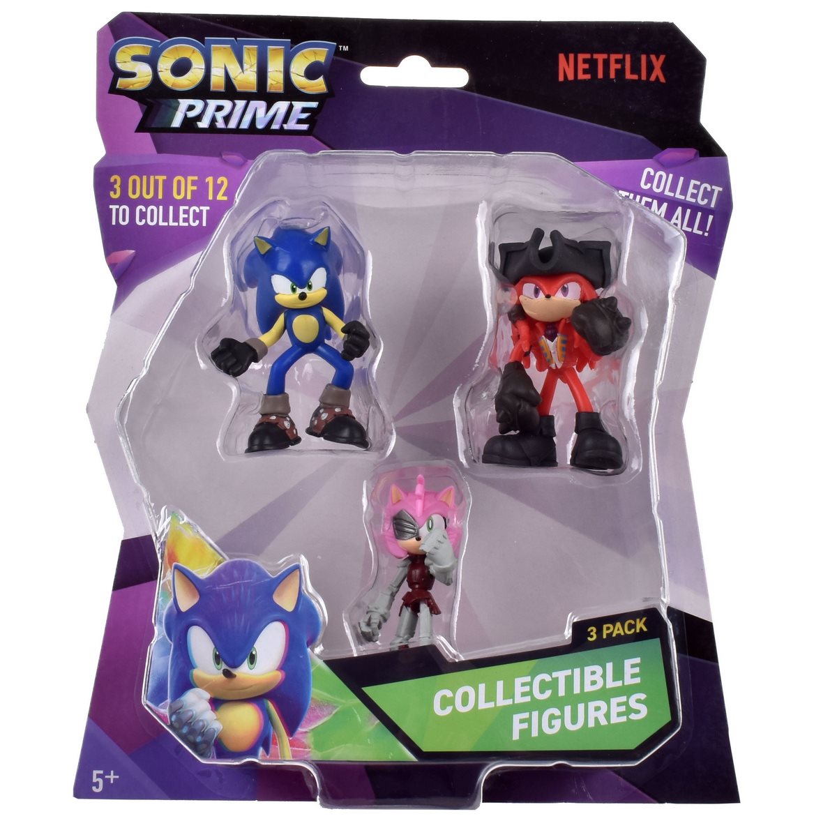 Pack 3 Figuras Sonic De 7 Cms - Pack-3 Amy