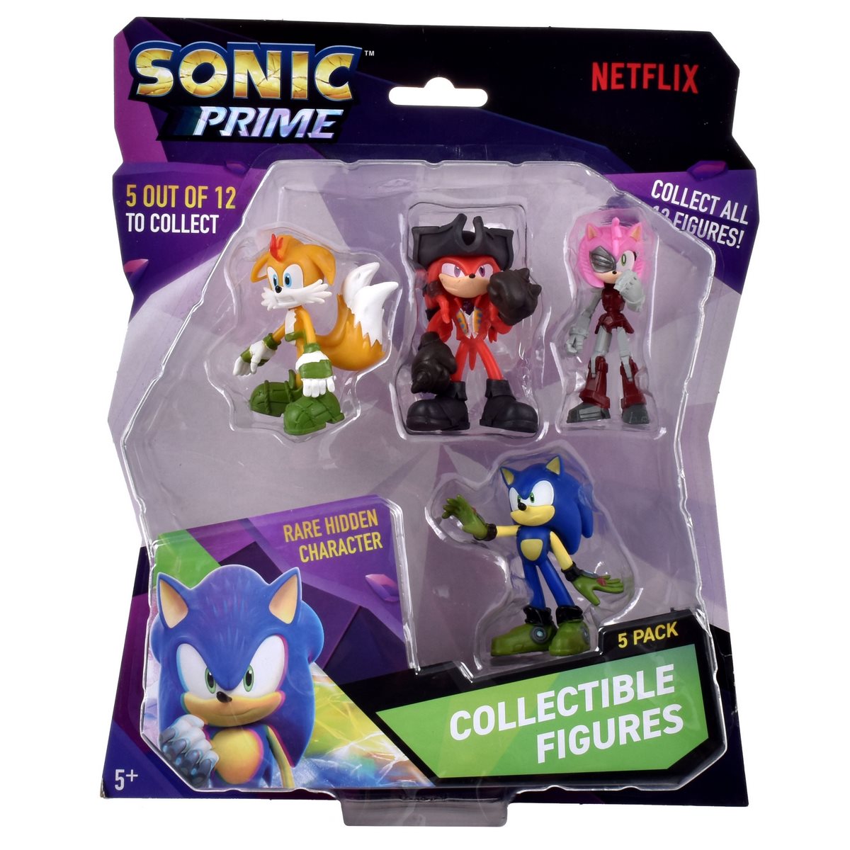 Pack 5 Figuras Sonic De 7 Cms - Pack-2 Knuckles