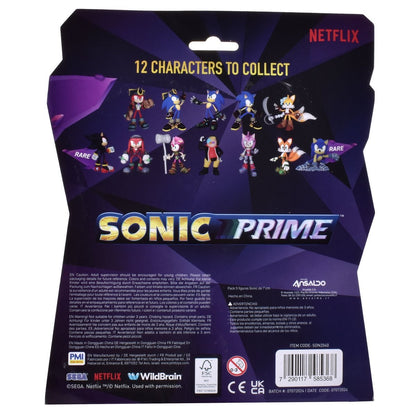 Pack 5 Figuras Sonic De 7 Cms - Pack-2 Knuckles