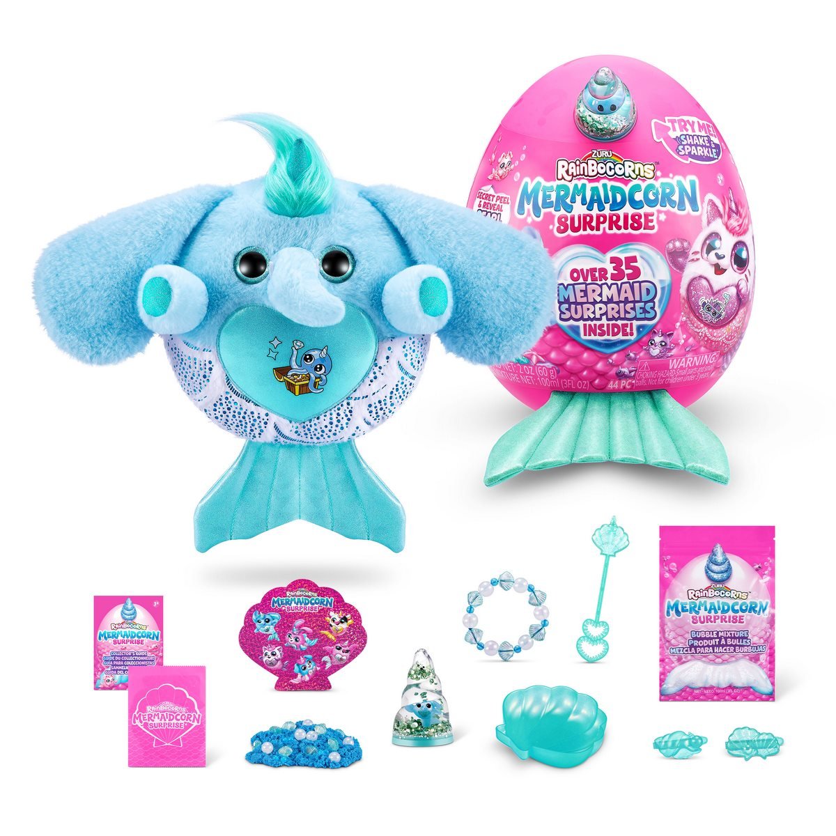 Huevo Sorpresa Sirena  Rainbocorn Zuru - Turquesa