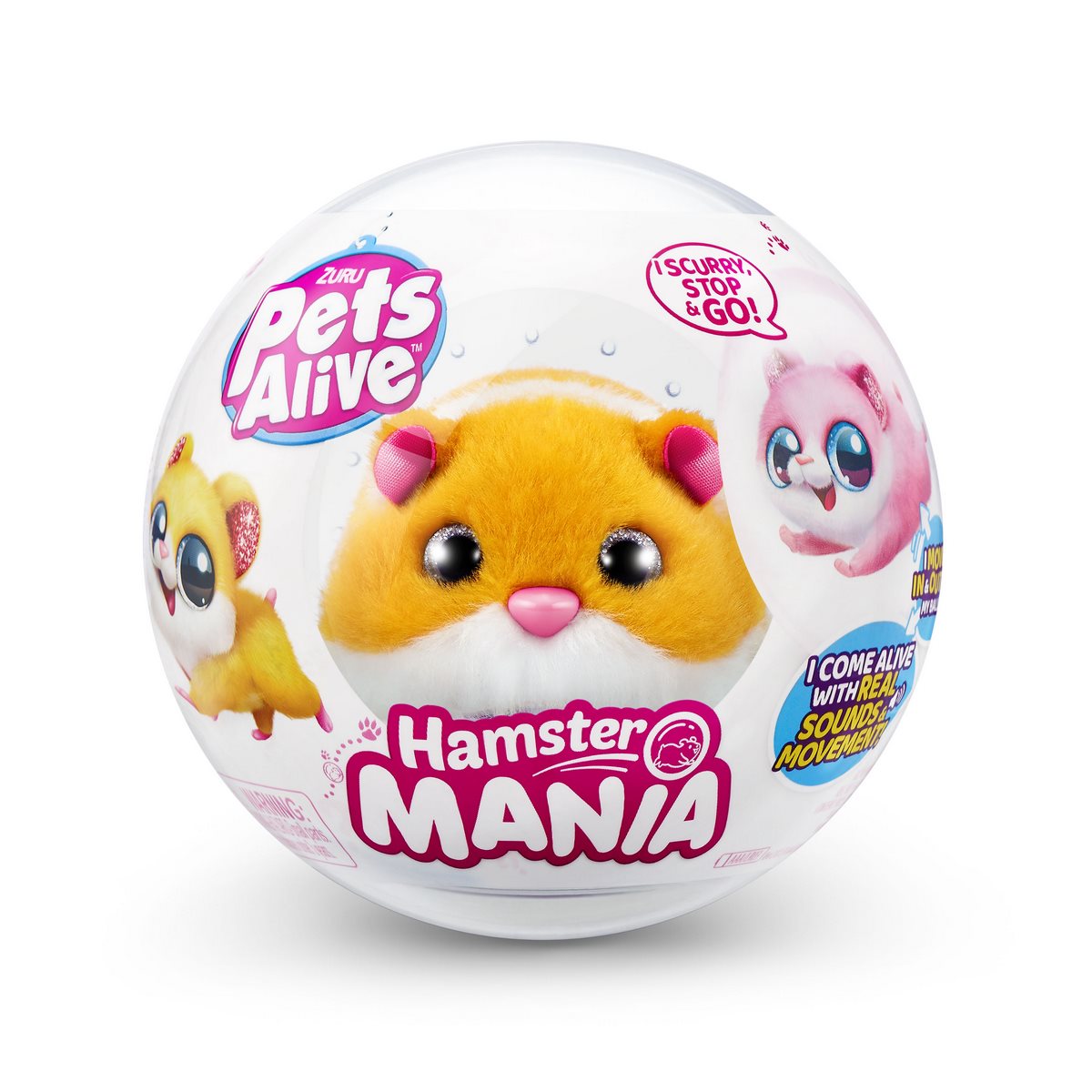 Hamster Caminador En Bola Pets Alive Zuru - Café