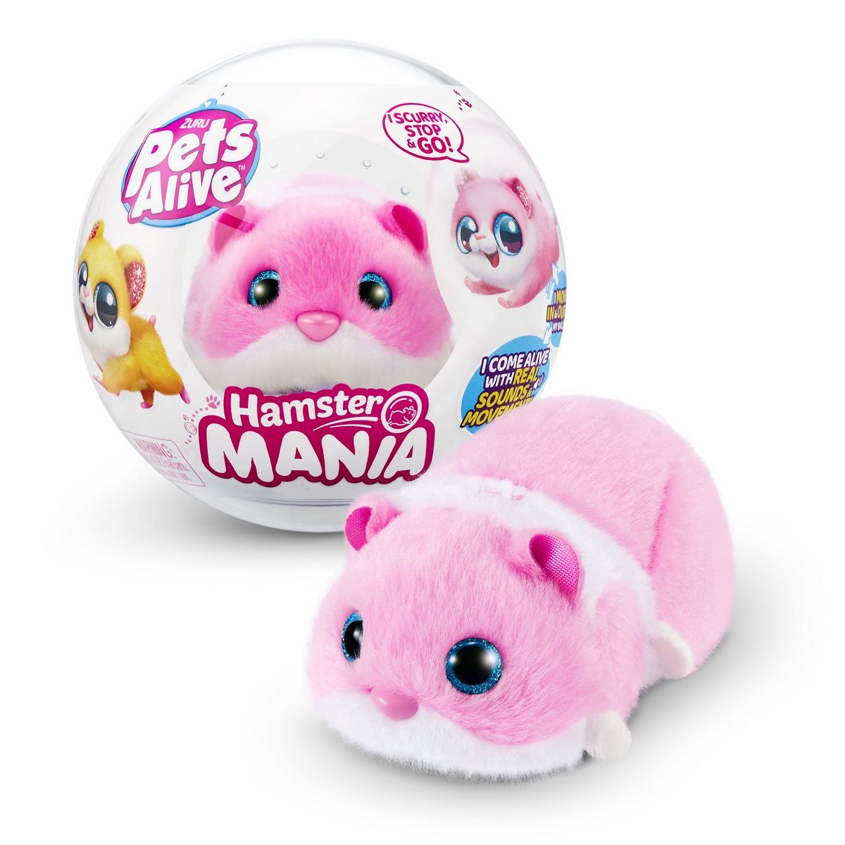 Hamster Caminador En Bola Pets Alive Zuru - Rosado