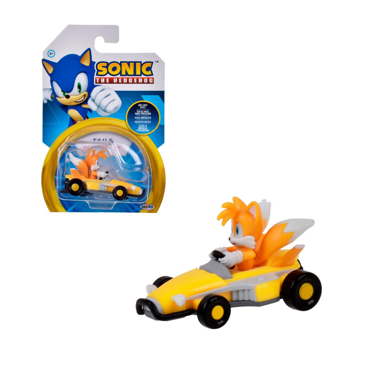Vehiculos Metalicos Escala 1:64 Sonic - Tails Whirlwind Sport Categoría: Vehículos Tipo producto:  Coches de juguete