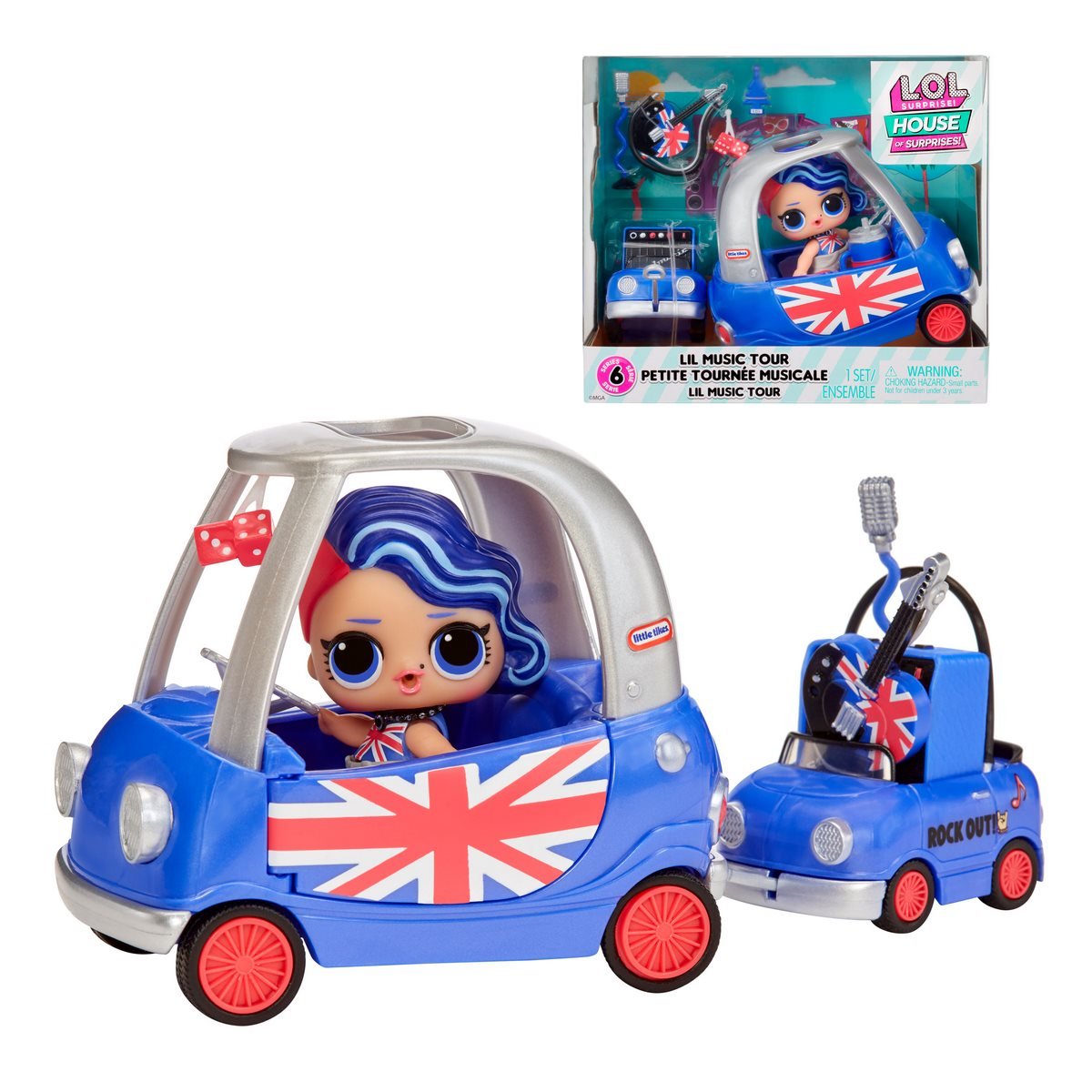 Miniplayset Lol House Of Surprises Con Muñeca 8 Cms Y Accesorios Surtidos - Lil Music Tour