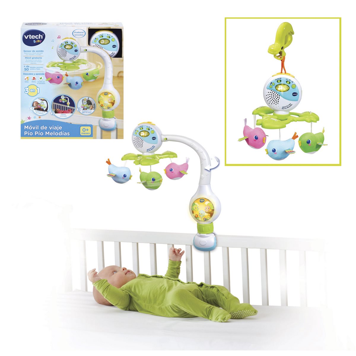 Vtech Movil De Viaje Pio Pio Categoría: Gimnasios - móviles y barras Tipo producto:  Juguetes de actividades para bebés