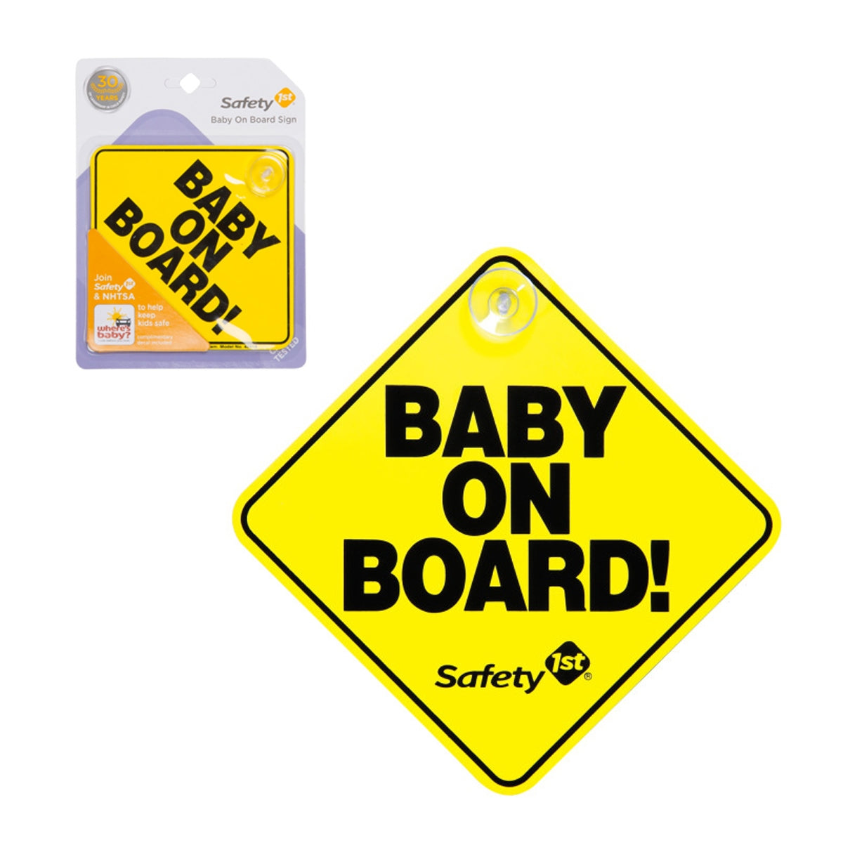 Letrero Baby On Board Safety 1St