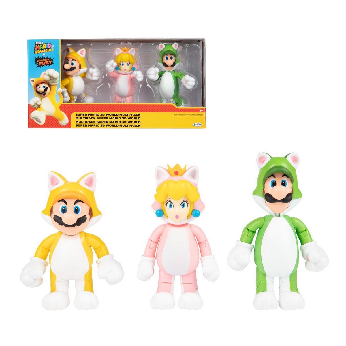 Nintendo Super Mario 3D World X3 10Cm