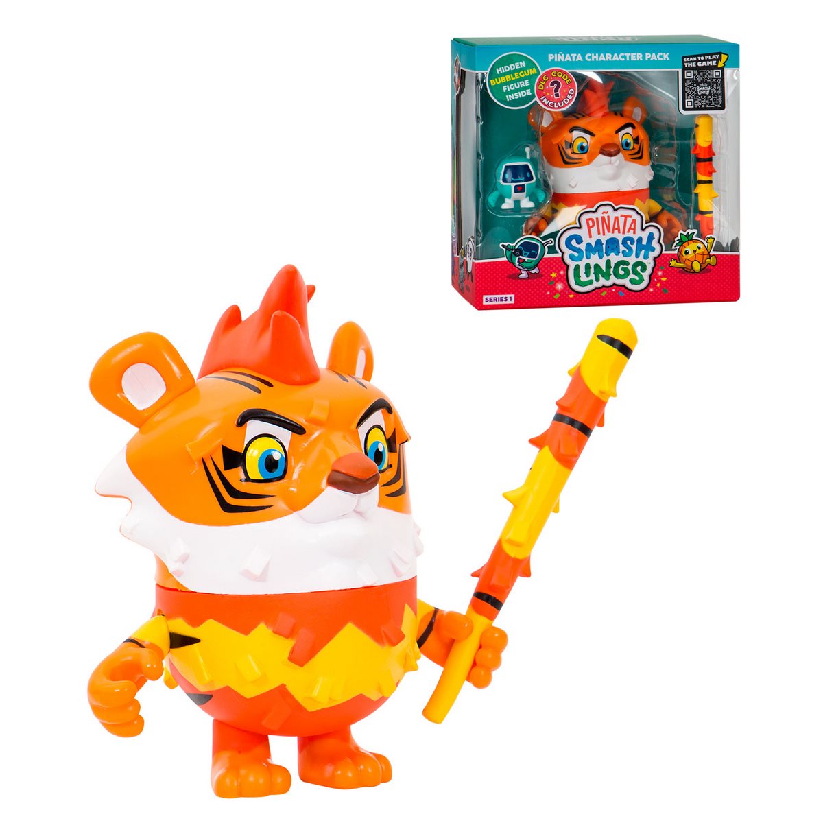 Box Con 3 Figuras Piñata Smashlings - Tigre