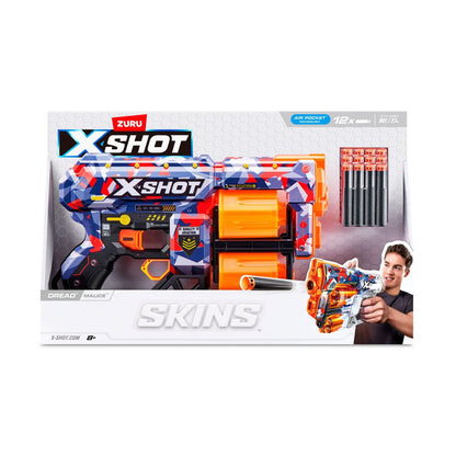 Lanza Dardos Dread Skins Con 12 Dardos X-Shot - Malice