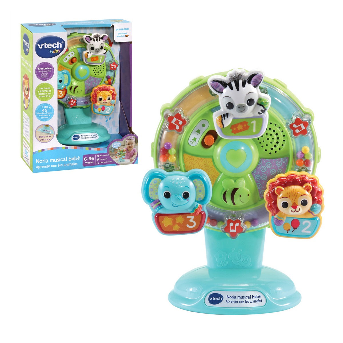 
                        Noria Musical Bebé Aprende Con Los Animales Vtech
                      