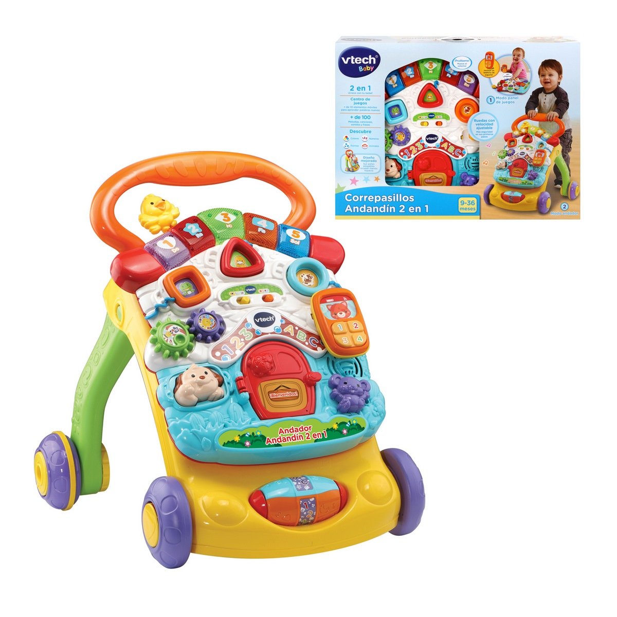
                        Andador Andandin 2 En 1 Vtech
                      