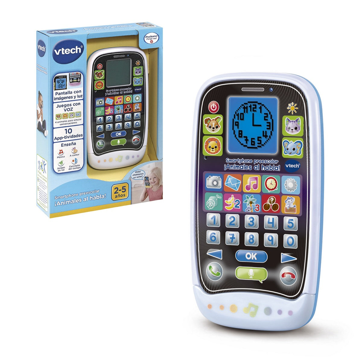 Smartphone Preescolar Animales Al Habla Vtech Categoría: Actividades y estímulos Tipo producto:  Juguetes educativo