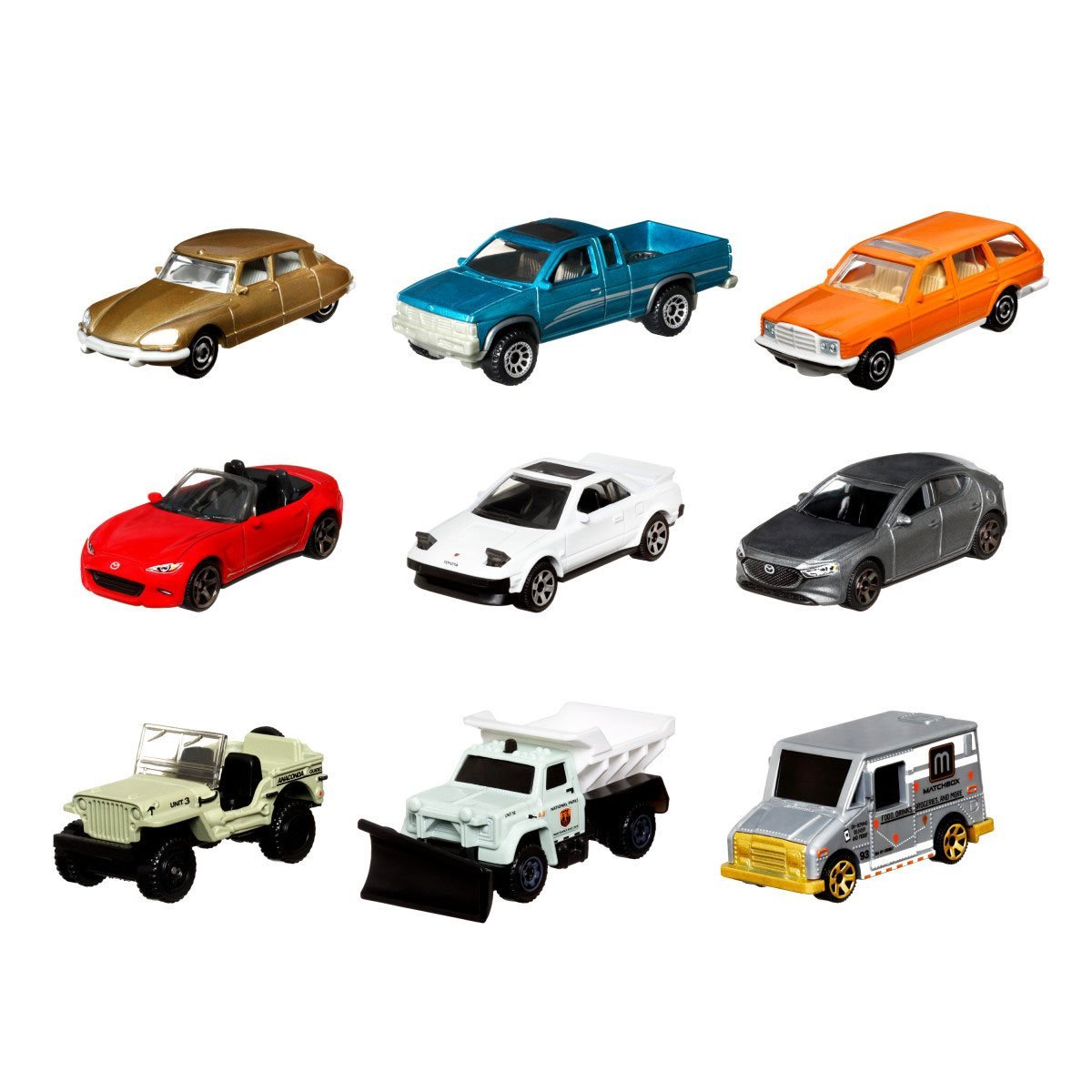 Matchbox Paquete De 9 Autos Basicos - City Mercedes-Benz