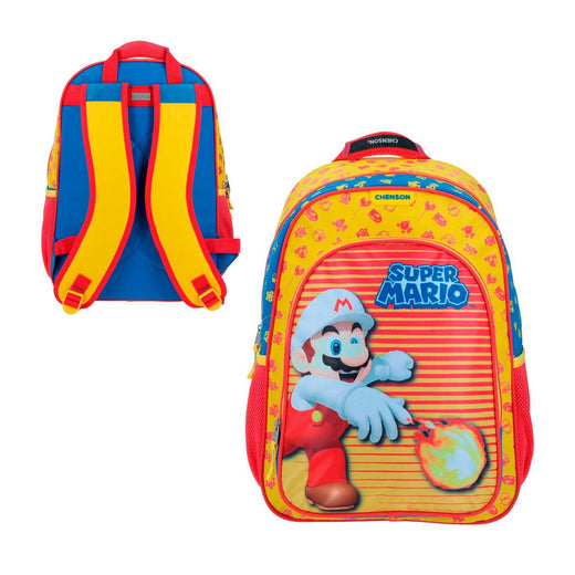 Mochila Infantil Grande Premium Mario Bros