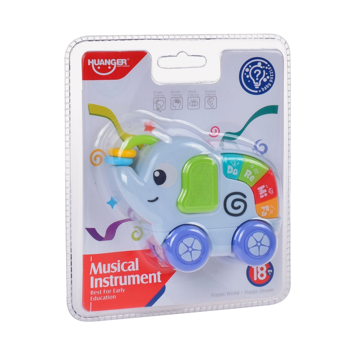 Elefante Musical Con Teclado Y Sonajero