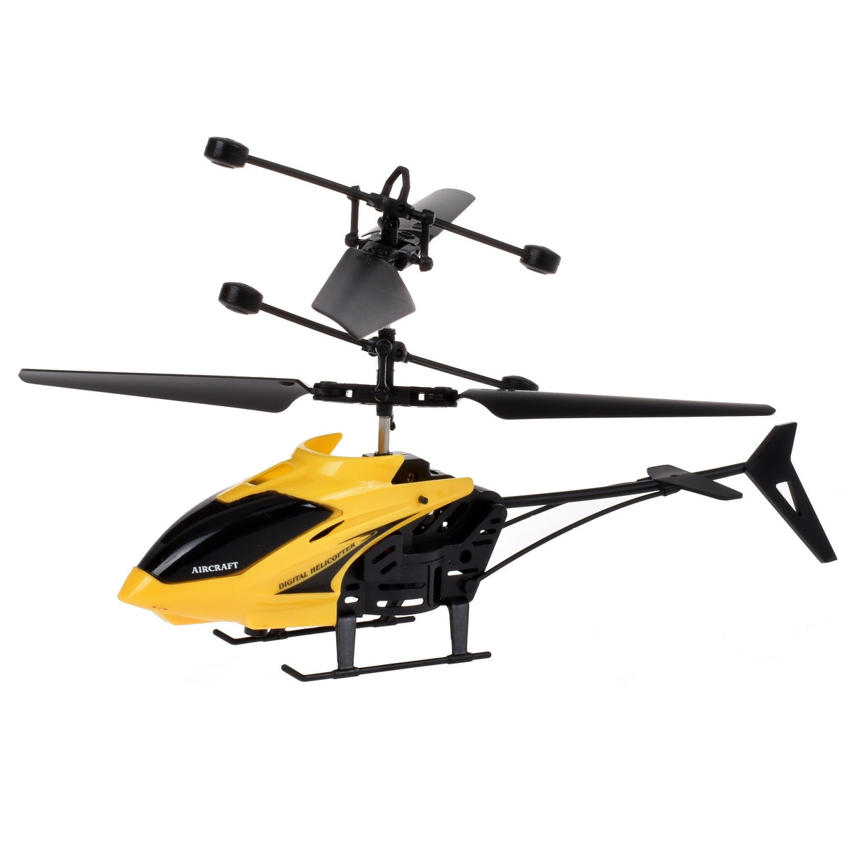 Helicóptero Radio Controlado De 17 Cm Con Pilas Recargables