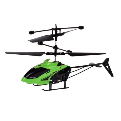 Helicóptero Radio Controlado De 17 Cm Con Pilas Recargables