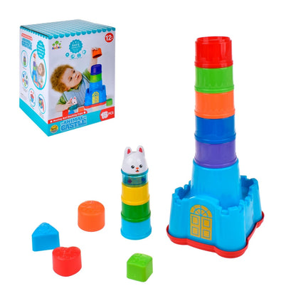 Castillo Actividades 4 En 1 De Armable 58 Cm Con 15 Piezas