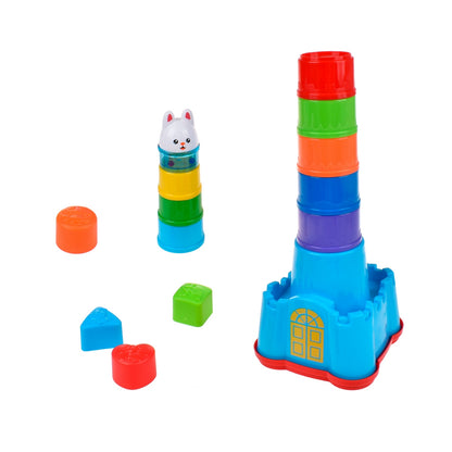 Castillo Actividades 4 En 1 De Armable 58 Cm Con 15 Piezas