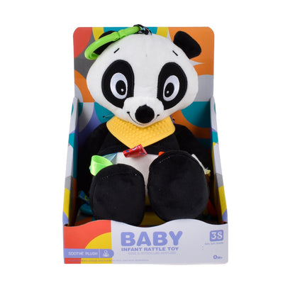 Peluche Panda Con Sonajero Y Mordedor