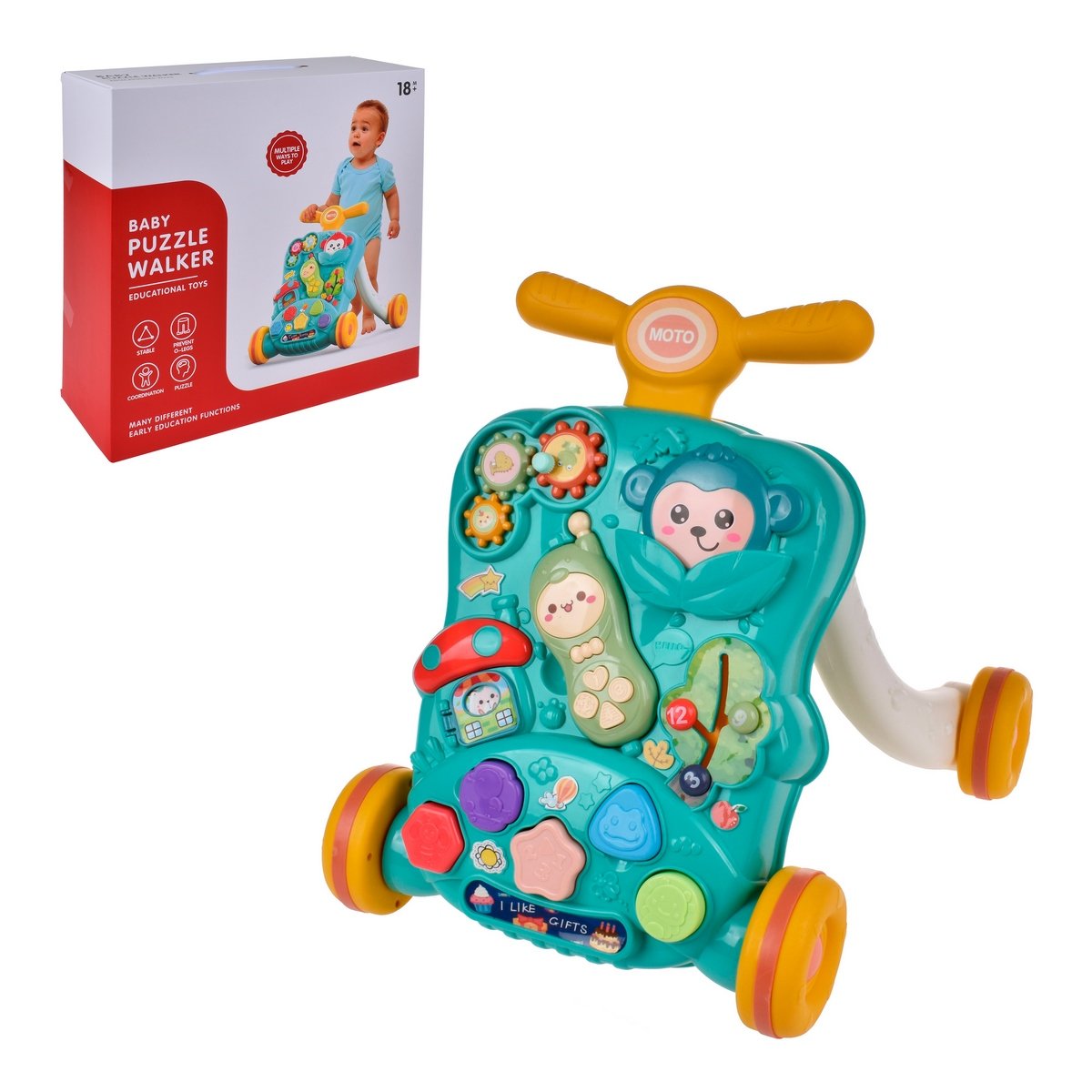 Andador Con Teléfono Y Figuras Encaje