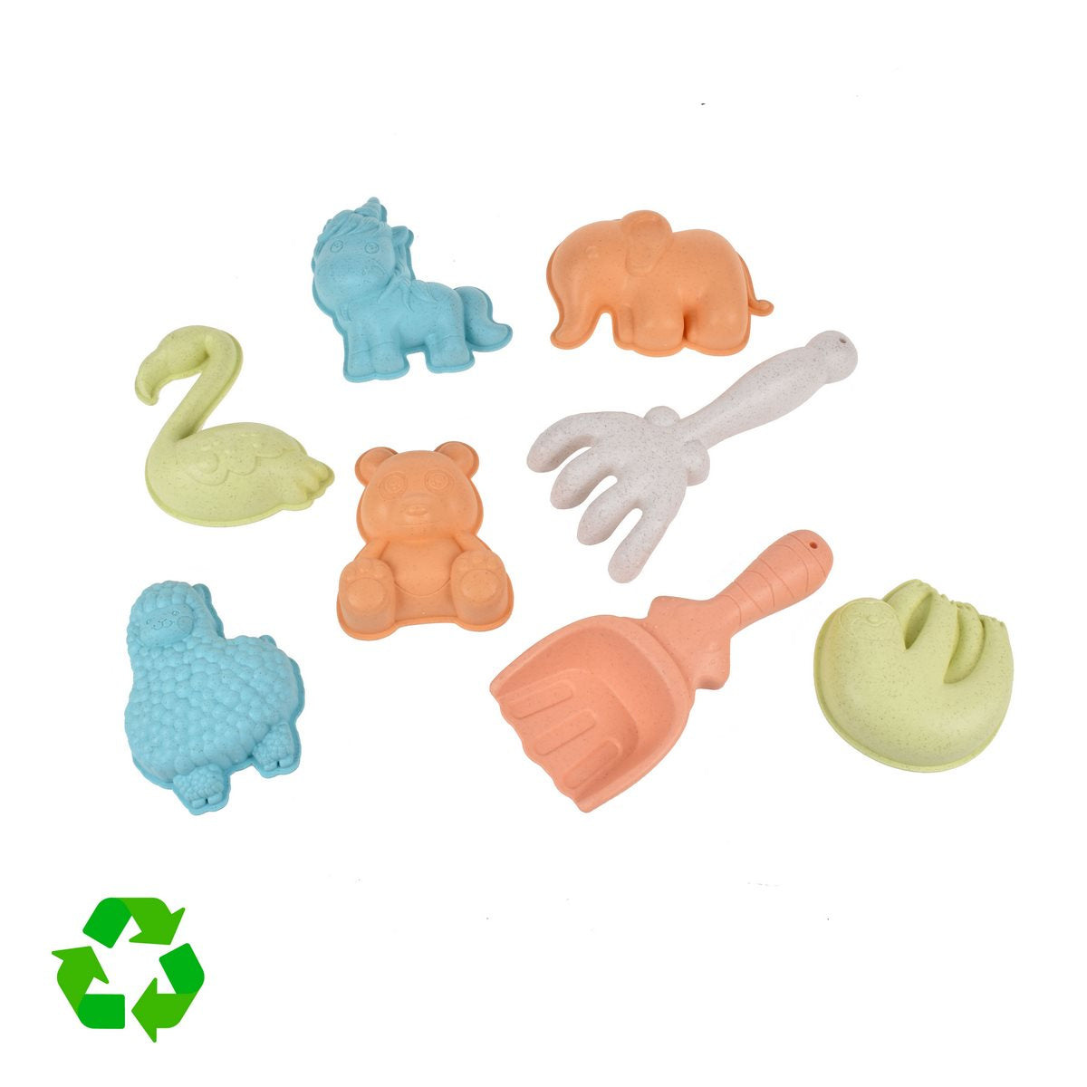 Balde De Playa Con Moldes Material Reciclado