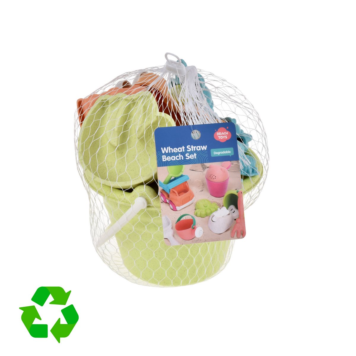 Balde De Playa Con Moldes Material Reciclado