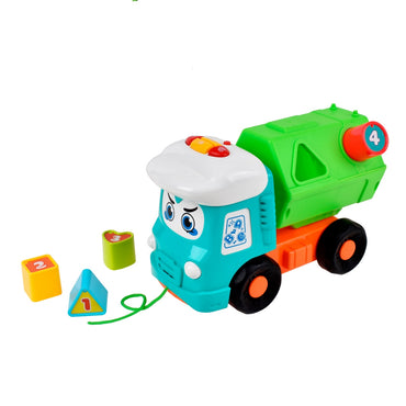Camion Con Luces Y Sonido Y Piezas De Encaje