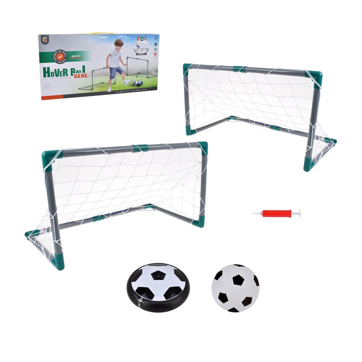 Pelota De Aire Deslizante Con Luces Led Y Pelota Inflable Y 2 Arcos
