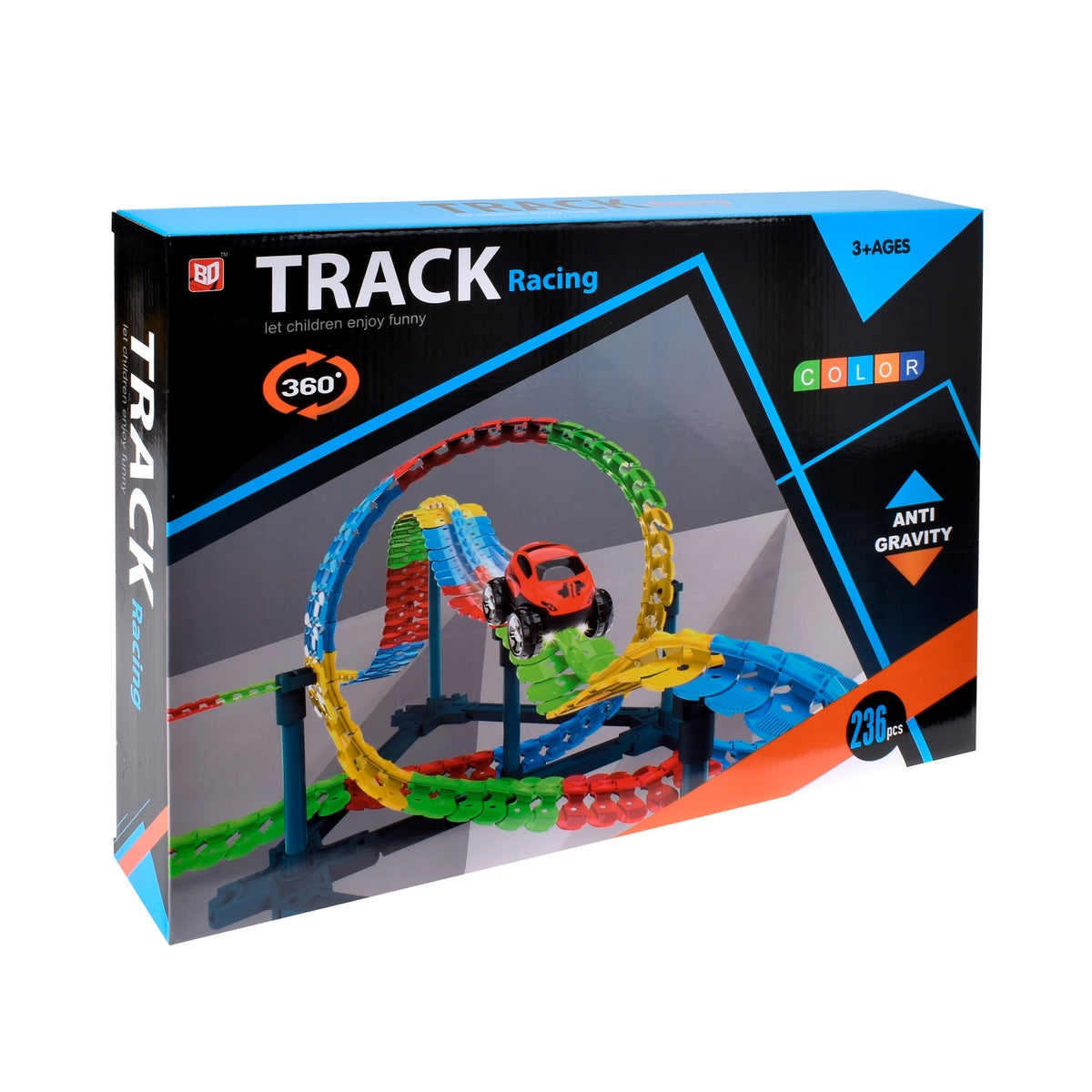 Pista 360° Antigravedad Con Auto A Pilas