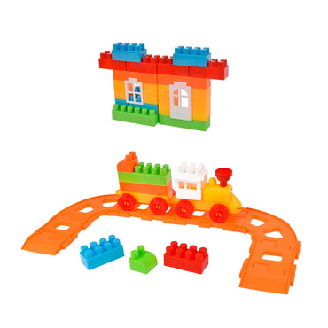 Set 55 Bloques Preescolares En Carro Contenedor