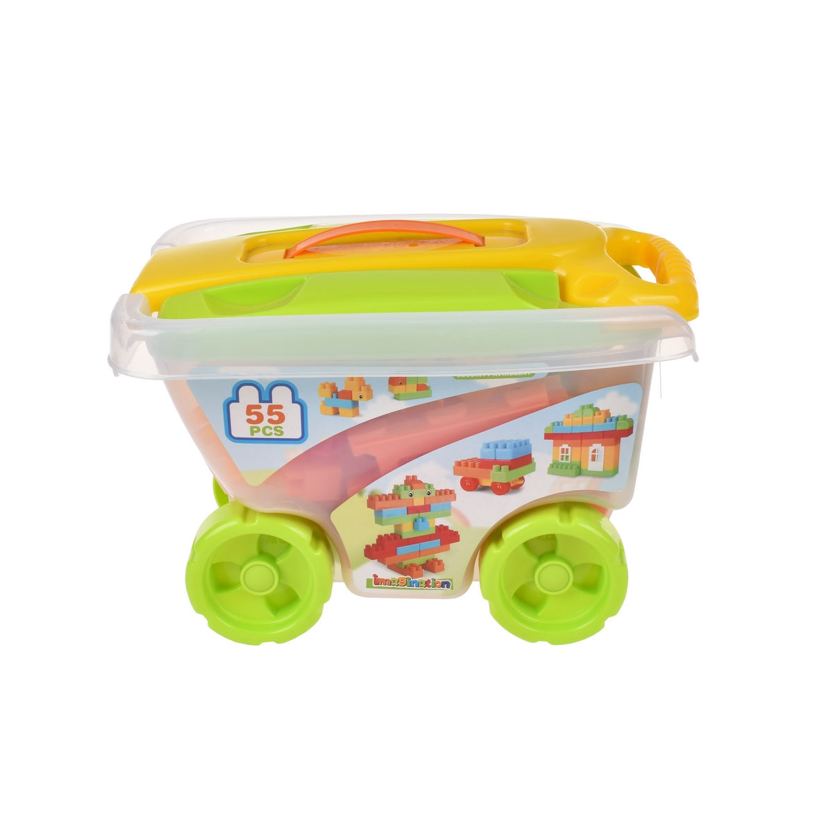 Set 55 Bloques Preescolares En Carro Contenedor