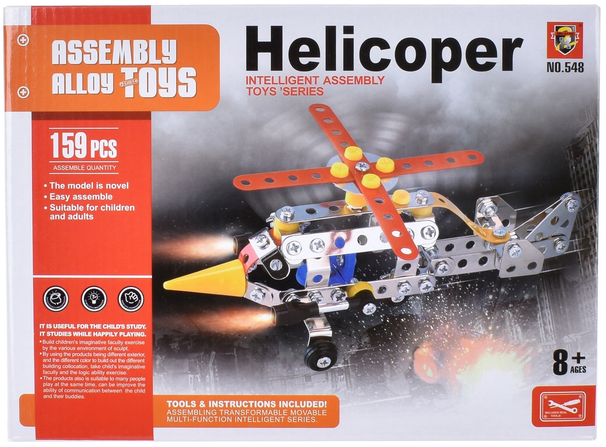 Mecano Metálico Helicóptero 159 Piezas