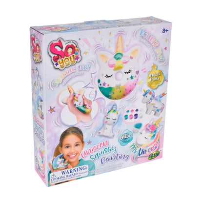 Squish Unicornio Apretable Para Decorar Con Pinturas Y Brillos