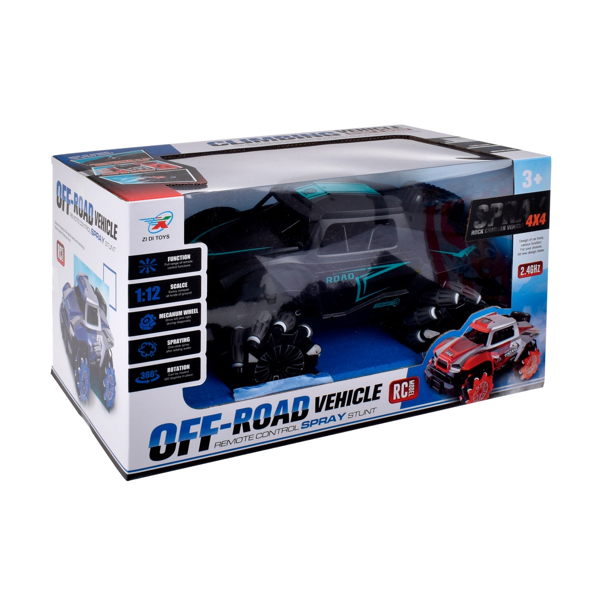 Jeep 30 Cms Radio Controlado Acrobacias 360 Y Pilas Recargables