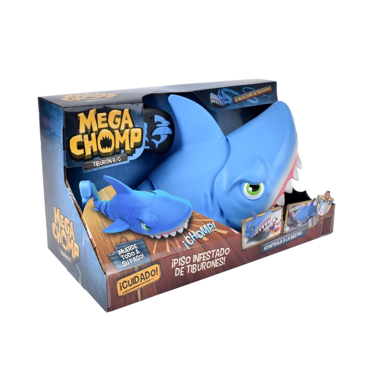 Tiburon Gigante R/C Cola Segmentada Articulada Mandibulas Moviles