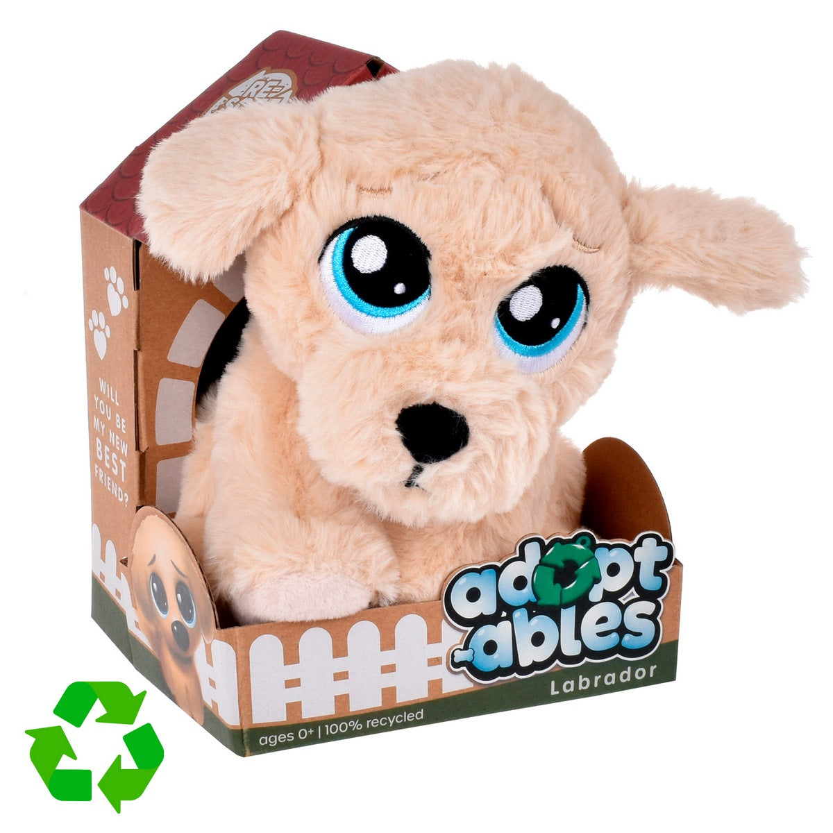 Perro Peluche Material Reciclado Resoftables - Labrador