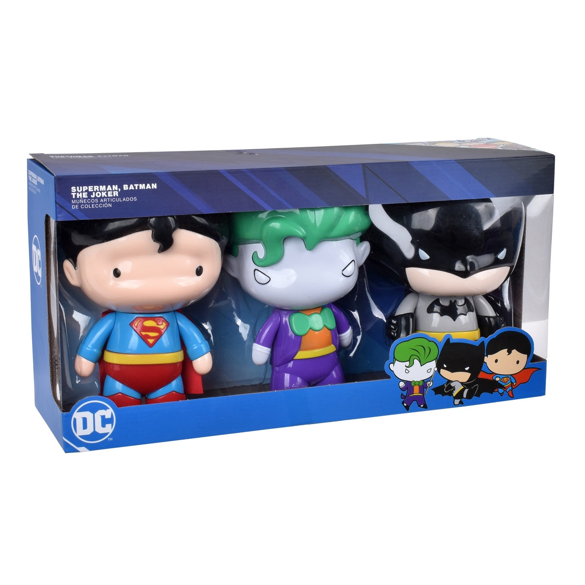 Set De 3 Figuras De Accion 18 Cms Dc Comics