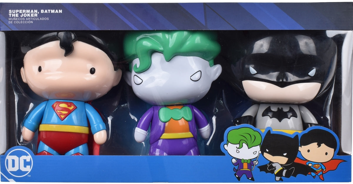 Set De 3 Figuras De Accion 18 Cms Dc Comics