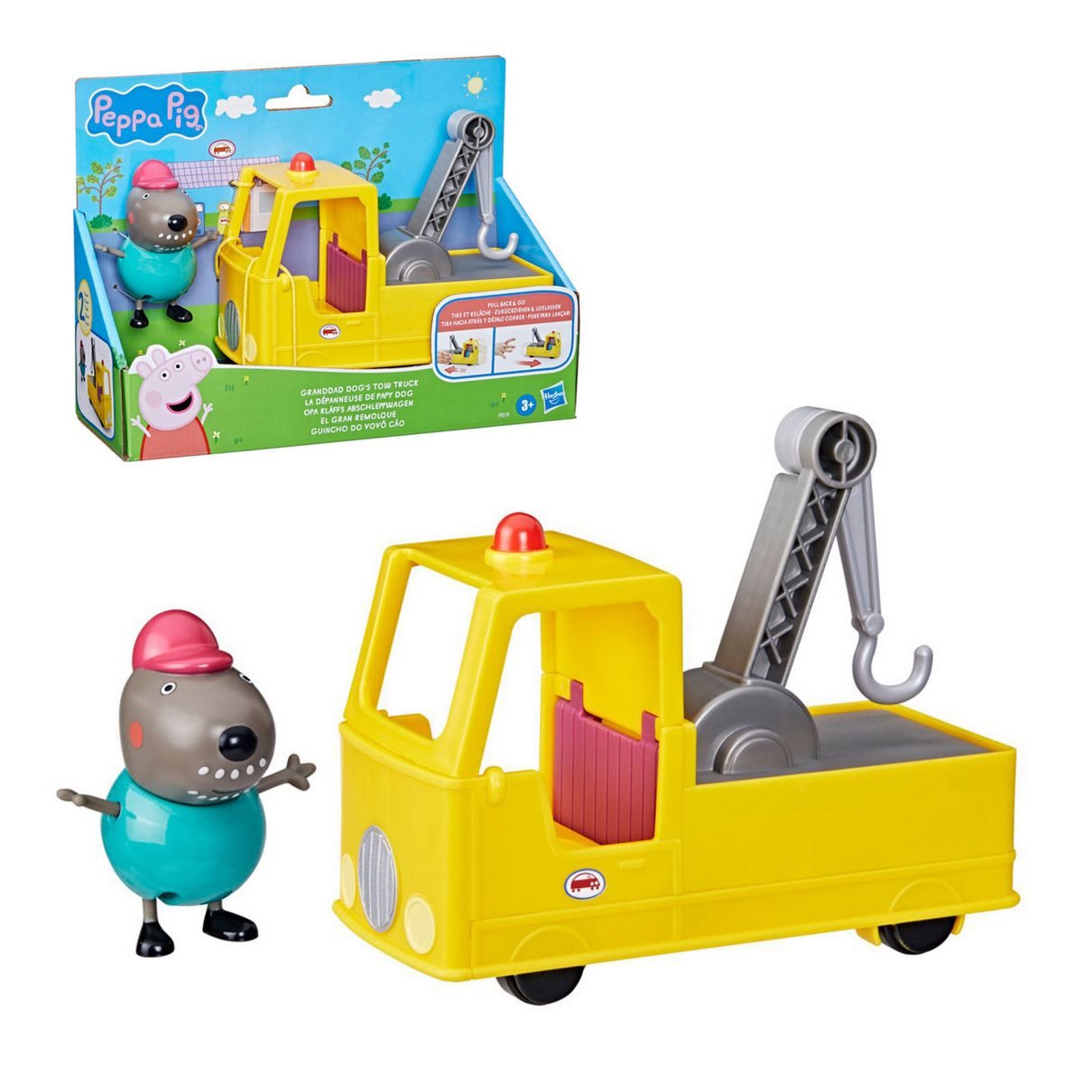Muñea Peppa Pig El Gran Remolque Del Abuelo Perro