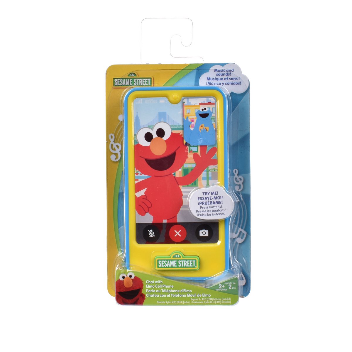 Teléfono Celular Elmo Con Sonidos Plaza Sesamo