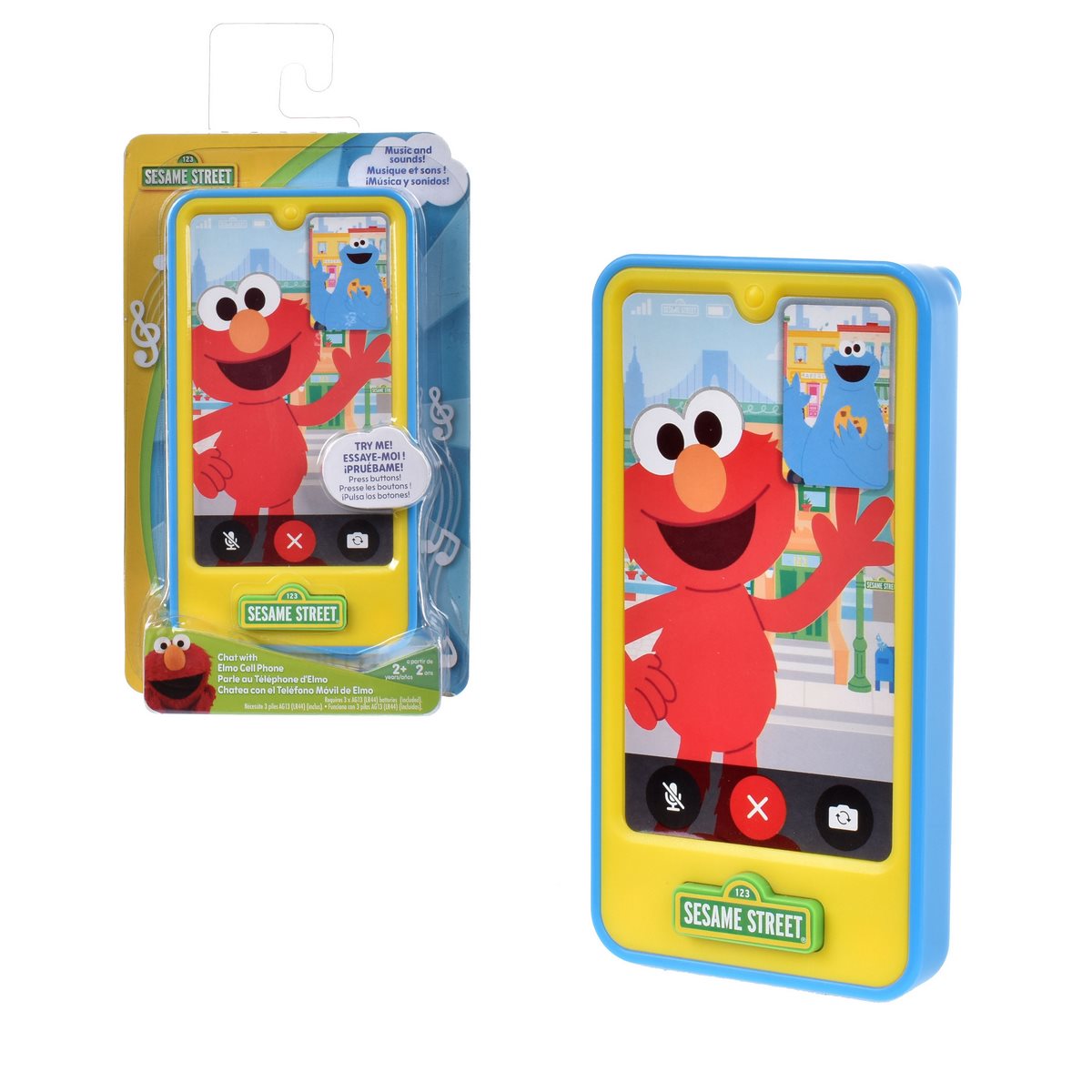 Teléfono Celular Elmo Con Sonidos Plaza Sesamo