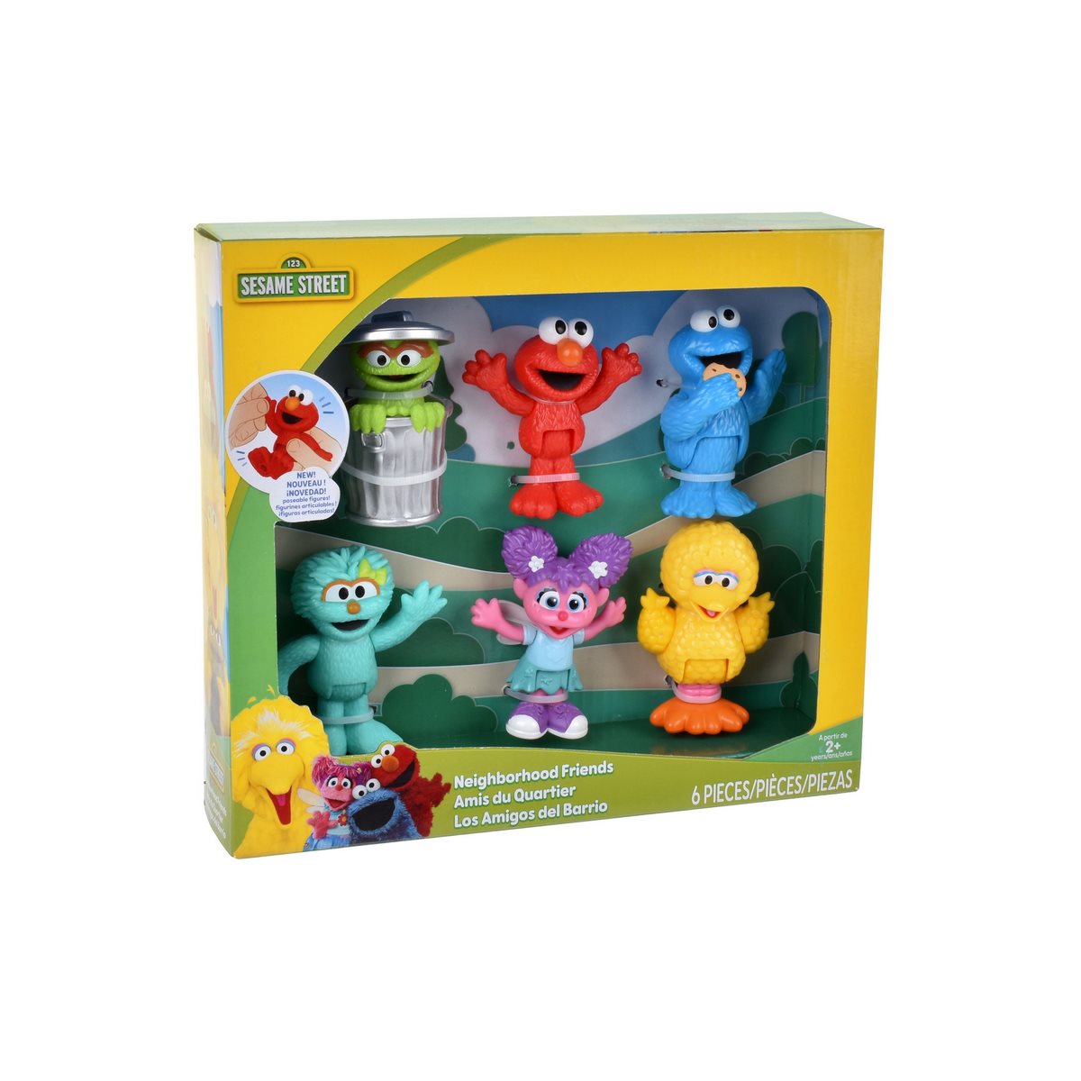 Pack 6 Figuras 8 Cm Articuladas Plaza Sesamo