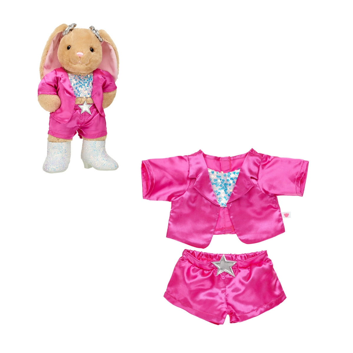 Set Pantalon Top Rosado Honey Girls Build-A-Bear