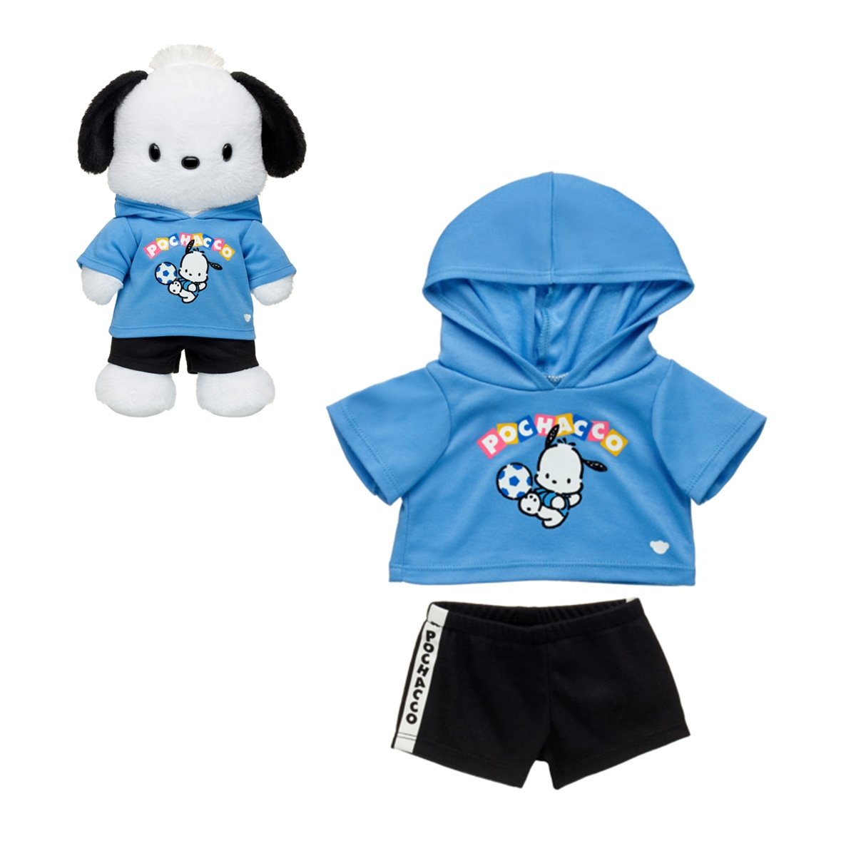 Set Short Pochacco Sanrio Build-A-Bear