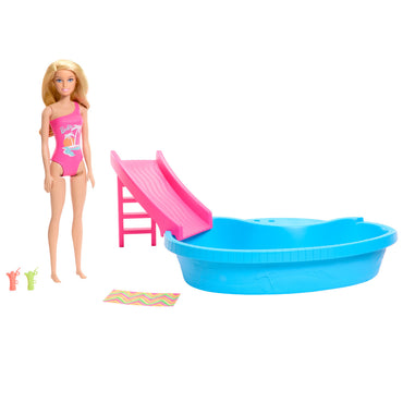Barbie Set De Juego Alberca Glam Con Muñeca